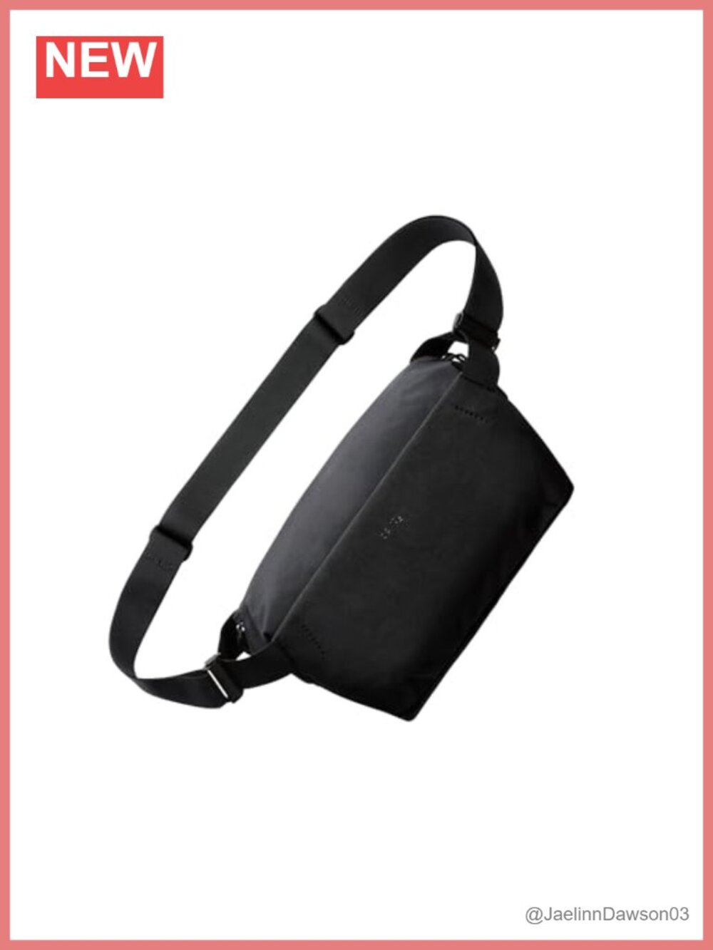 Recycled Ripstop Nylon Crossbody Sling Bag 9L Adjustable Unisex